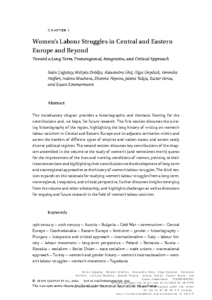 Çağatay, S., M. Erdélyi, A. Ghiț, O. Gnydiuk, V. Helfert, I. Masheva, Z. Popova, J. Tešija, E. Varsa, and S. Zimmermann. “Toward a Long-Term, Transregional, Integrative, and Critical Approach”. In Through the Prism of Gender and Work: Women’s Labour Struggles in Central and Eastern Europe and Beyond, 19th and 20th Centuries, 1–80. Leiden: Brill, 2023.