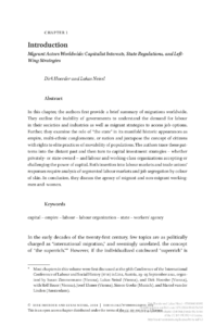 Hoerder, Dirk, and Lukas Neissl. “Introduction.” In Migrant Actors Worldwide: Capitalist Interests, State Regulations, and Left-Wing Strategies, edited by Dirk Hoerder and Lukas Neissl, 1-35. Leiden: Brill, 2024.